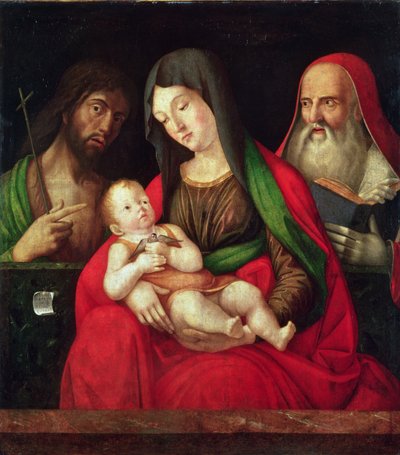 Virgin and Child with St. John the Baptist and St. Jerome by Alvise Vivarini